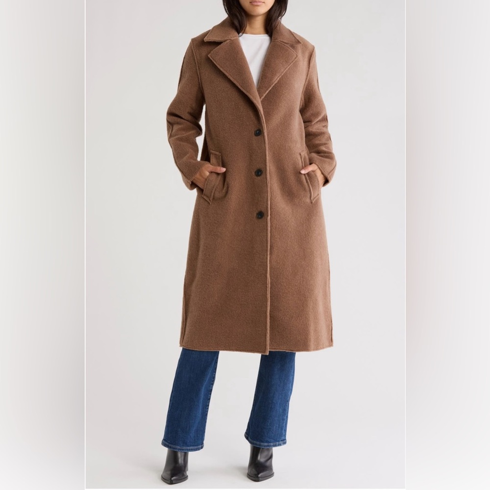 Lucky Brand Bonded Walker Coat, Size M